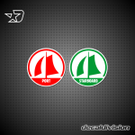 Port and Starboard Side Disc Stickers Port and Starboard Side Disc Stickers